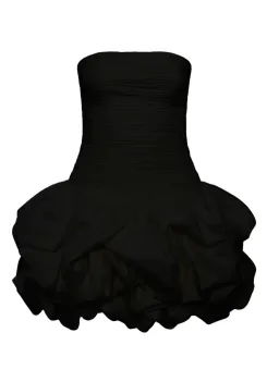 Aje Violette Bubble Hem Mini Dress Black Size 6 for rent on The Volte - image 6