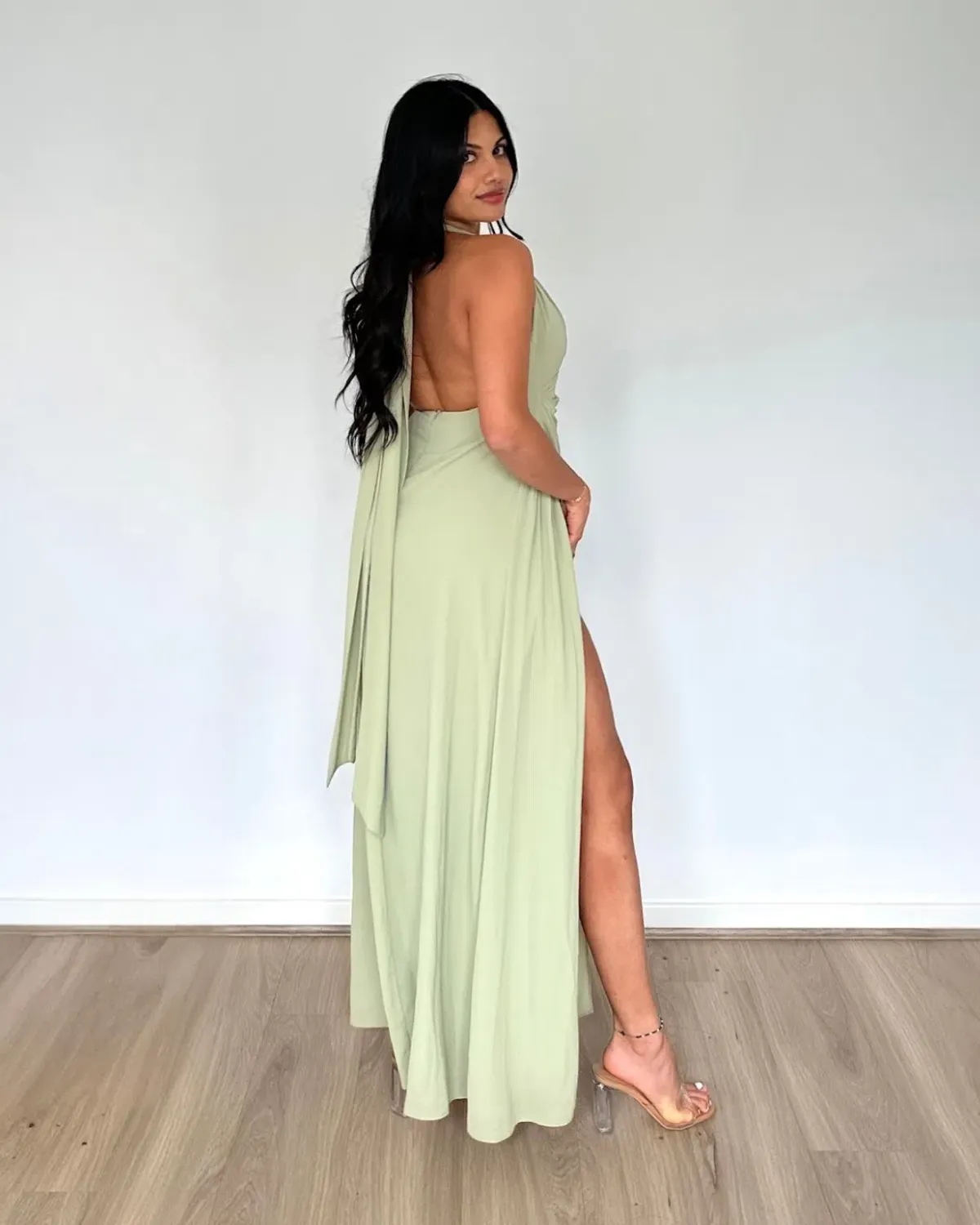Calia Collection Antonia Dress Sage Size 8 - Image 5