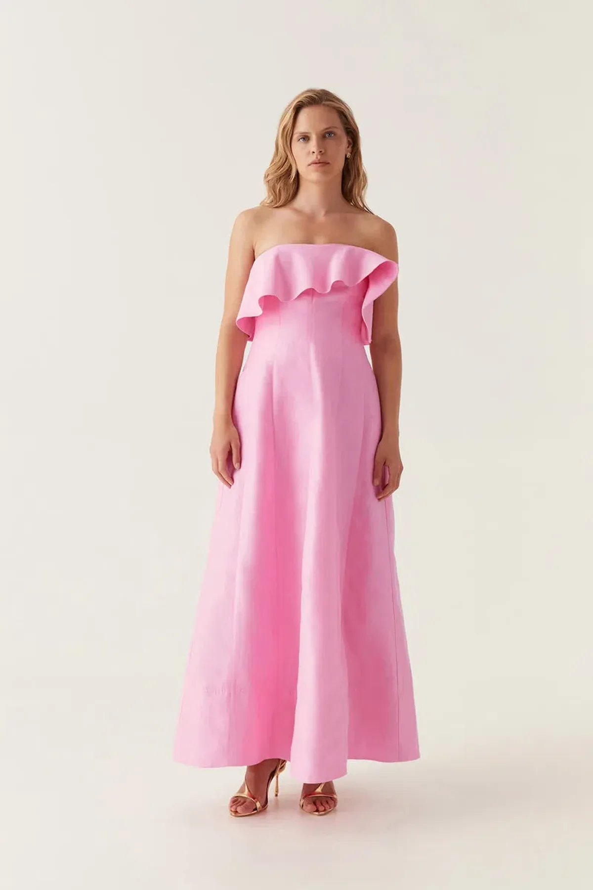 Aje Shallows Strapless Gown Bon Bon Pink Size 10  - Image 1