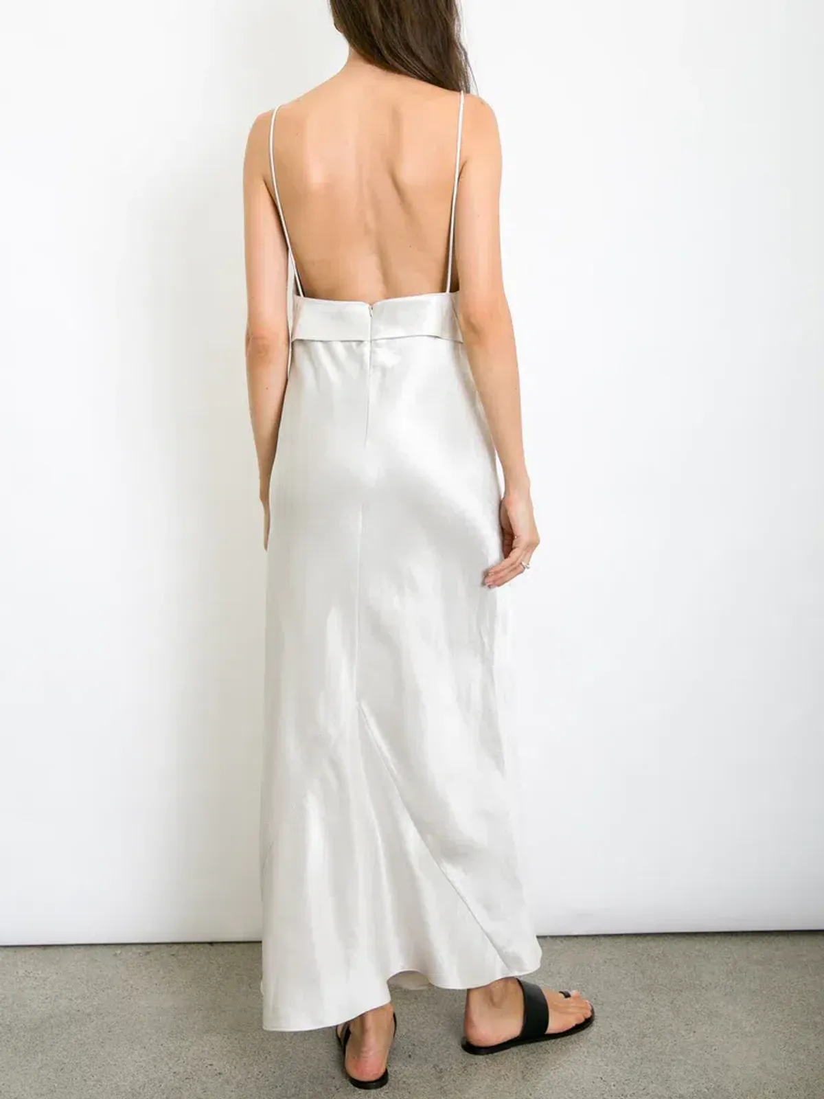 Christopher Esber Dune Structured Cami Dress Raw Silver Size 8 - Image 3