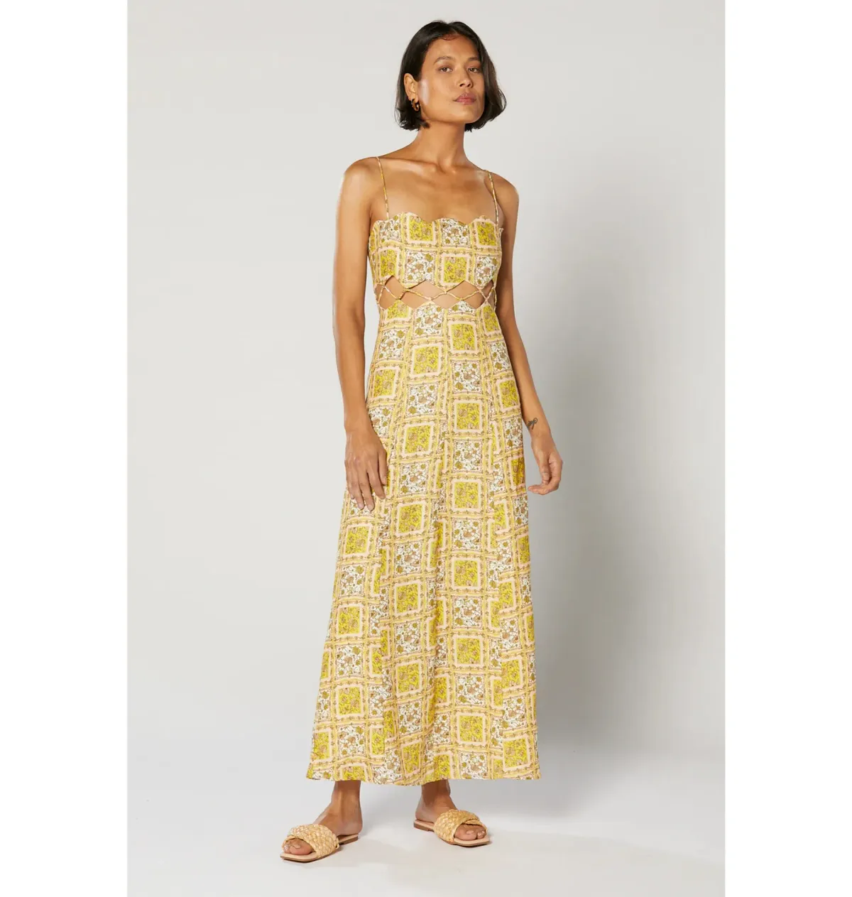 Winona Sloane Scallop Dress Floral Size AU 10 - Image 1