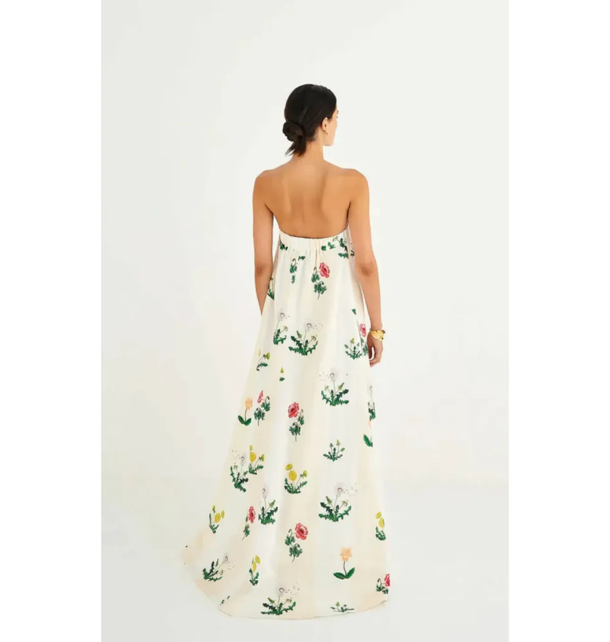Oroton Rosebud Gown in Antique White Size AU 12 Adrienne Cleary - Image 4