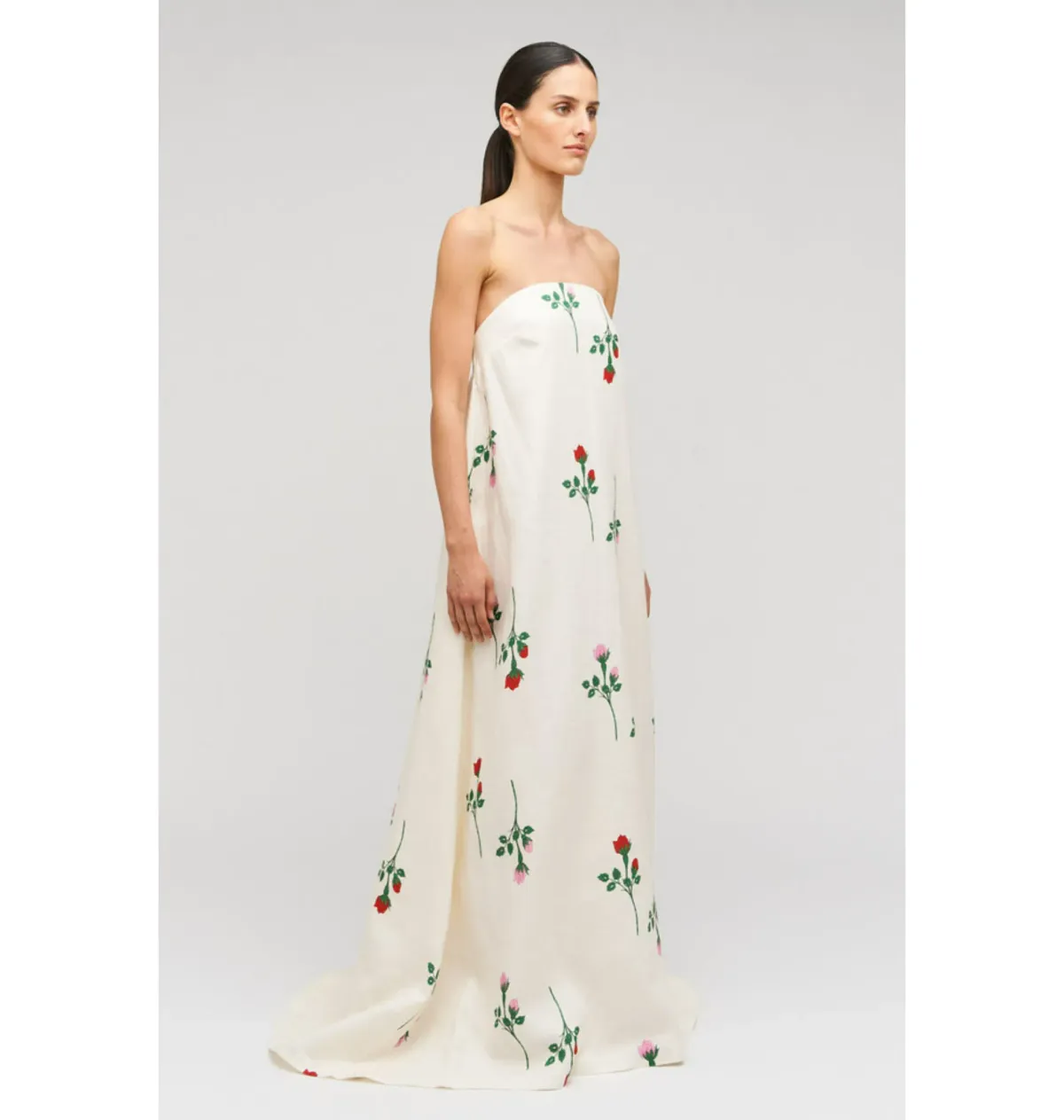 Oroton Rosebud Gown in Antique White Size AU 12 Adrienne Cleary - Image 2