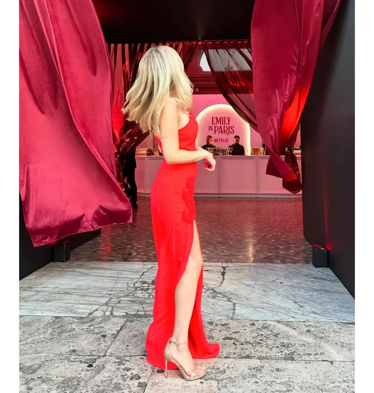 Amanda Uprichard Wolfe Gown Red Size S / AU 8 - Image 3