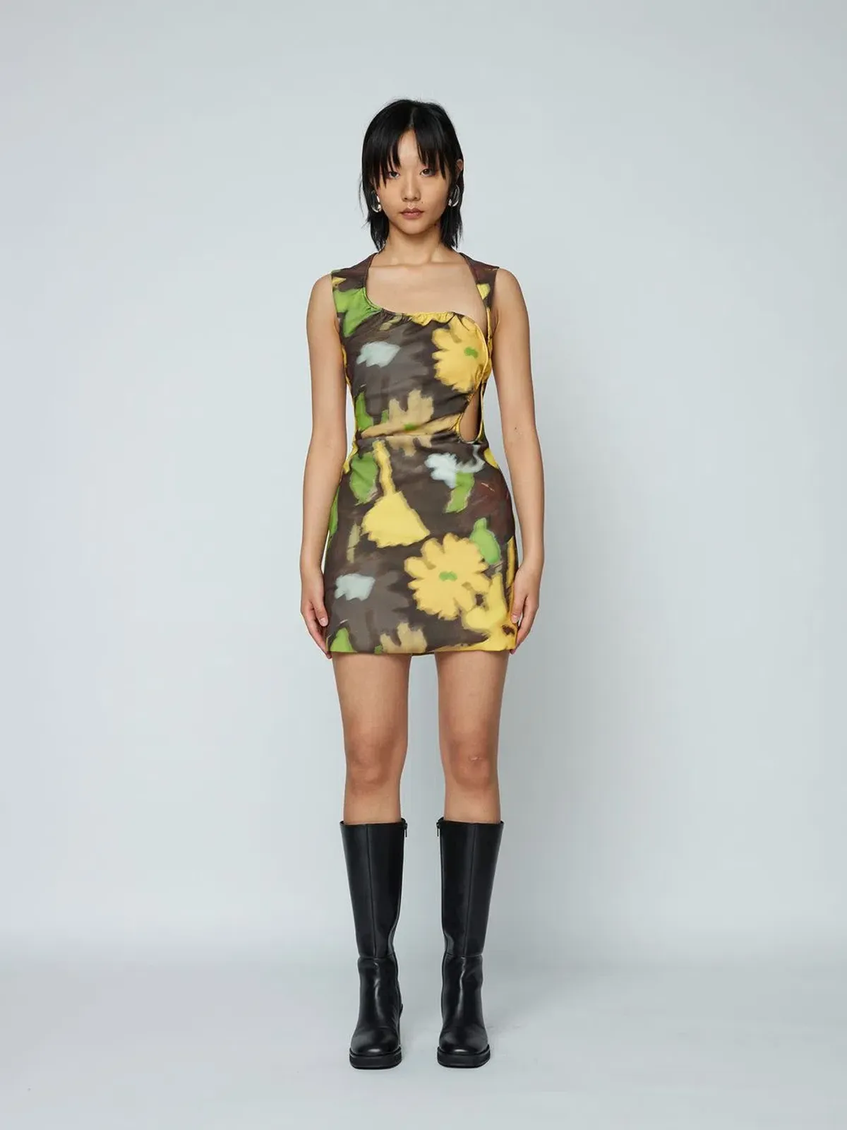 Wynn Hamlyn Ella Mini Dress Acid Flowers Size AU 6 - Image 1