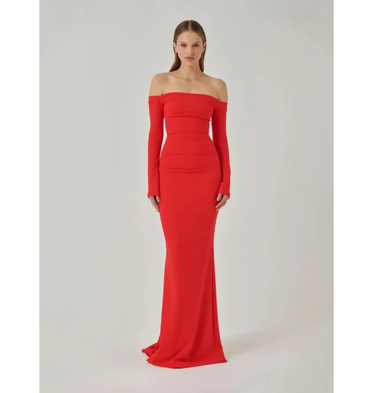 Effie Kats Anita Gown in Cherry Red Size XS / AU 6 - Image 1