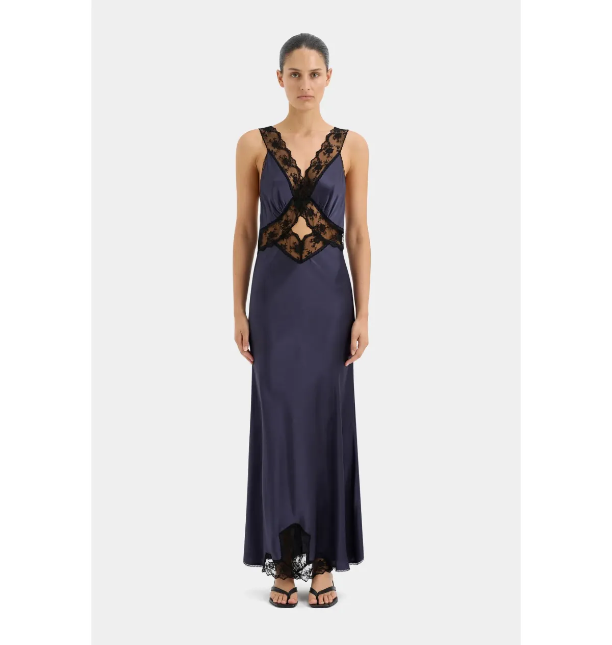 Sir the Label Aries Cut Down Gown Navy Size 3 / AU 12 - Image 1