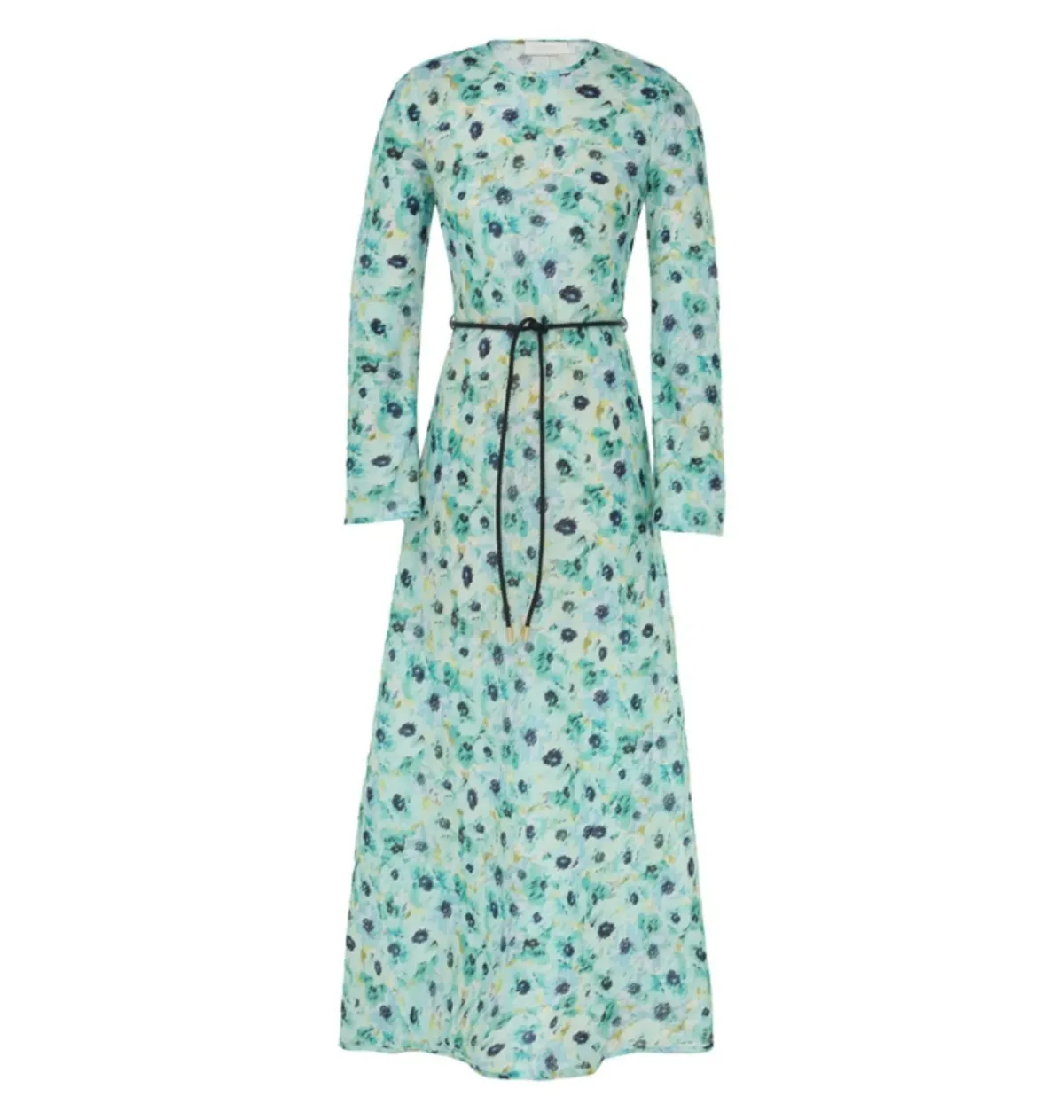 Zimmermann Lightburst Bias Long Dress in Aqua Floral Size 1 / AU 10 - Image 4