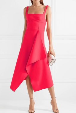 Dion Lee Bustier Midi Dress Acid Pink Size 4 for rent on The Volte - image 2