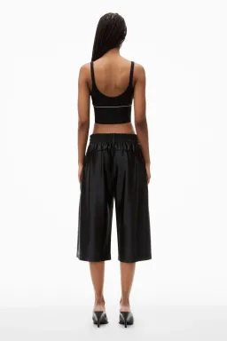 Alexander Wang Logo Elastic Bra in Black Ribbed Jersey Size S / AU 8 for rent on The Volte - image 3