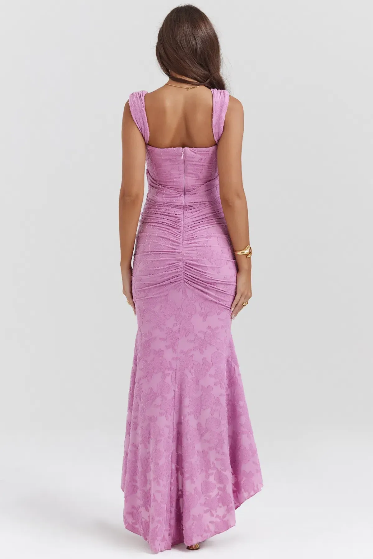 House of CB Cesca Floral Maxi Dress in Rose Pink Size S / AU 8 - Image 2