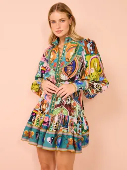 Alemais Evergreen Mini Dress Multi Size AU 10 for rent on The Volte - image 11