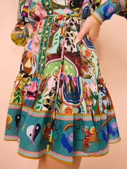 Alemais Evergreen Mini Dress Multi Size AU 10 for rent on The Volte - image 15
