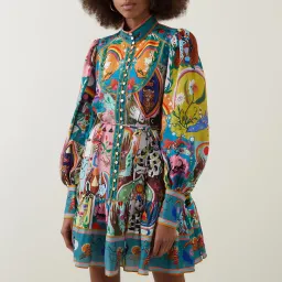 Alemais Evergreen Mini Dress Multi Size AU 10 for rent on The Volte - image 1