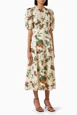 Alemais Birdie Midi Dress Print Size AU 10  for rent on The Volte - image 6