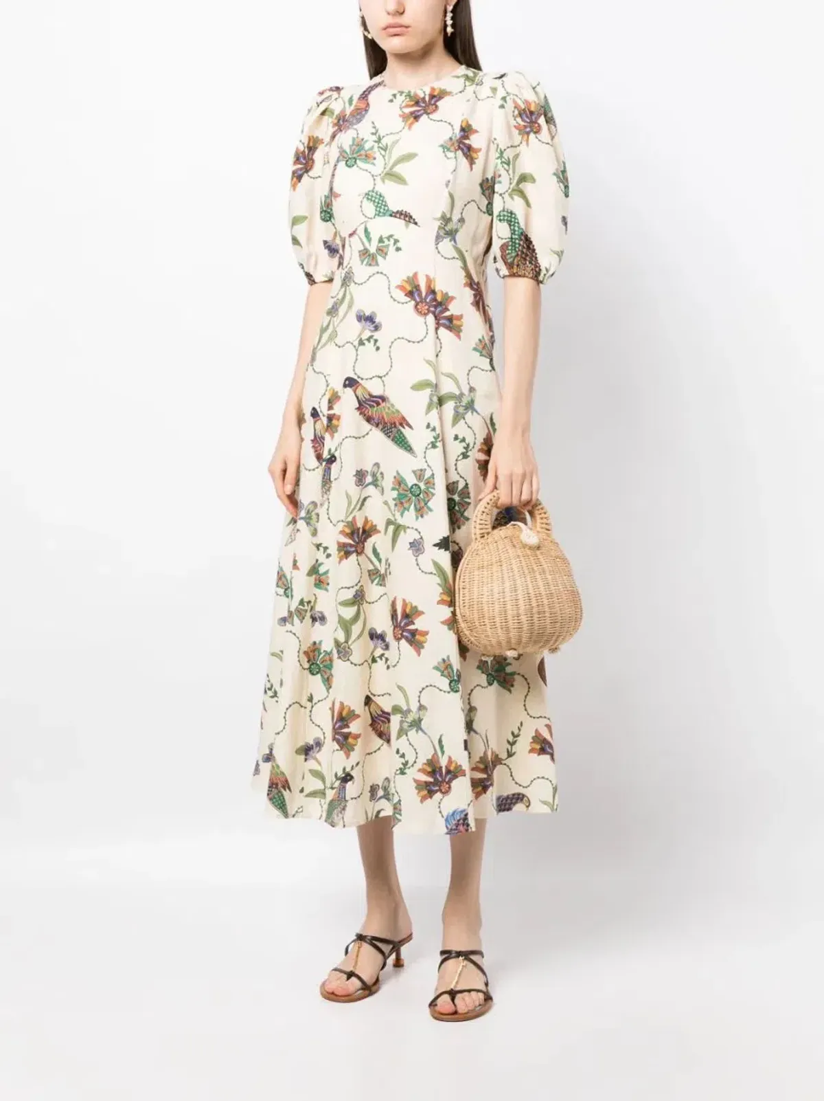 Alemais Birdie Midi Dress Print Size AU 10 - Image 4