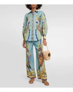 Alemais Gilly Shirt & Pant Set Misty Blue Size AU 6 for rent on The Volte - image 8