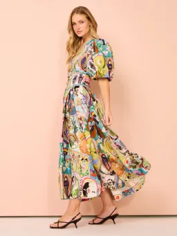 Alemais Evergreen Midi Dress Multi Size 8 AU for rent on The Volte - image 13