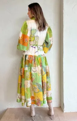 Alemais Jerome Silk Shirtdress Multi Size AU 10 for rent on The Volte - image 4