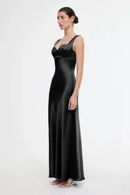 Acler Fagan Maxi Gown Black Size 8 for rent on The Volte - image 2