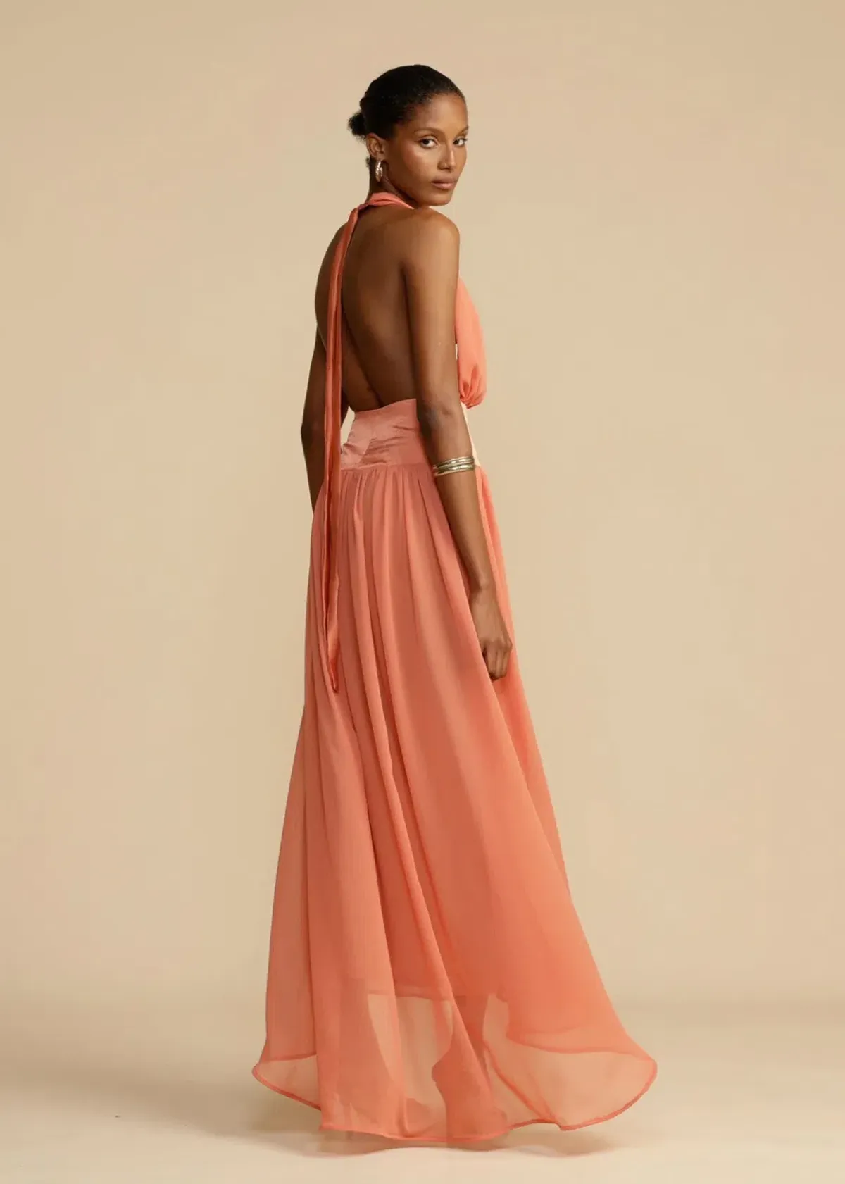 Arcina Ori Serena Dress Coral Size M / AU 10 - Image 4