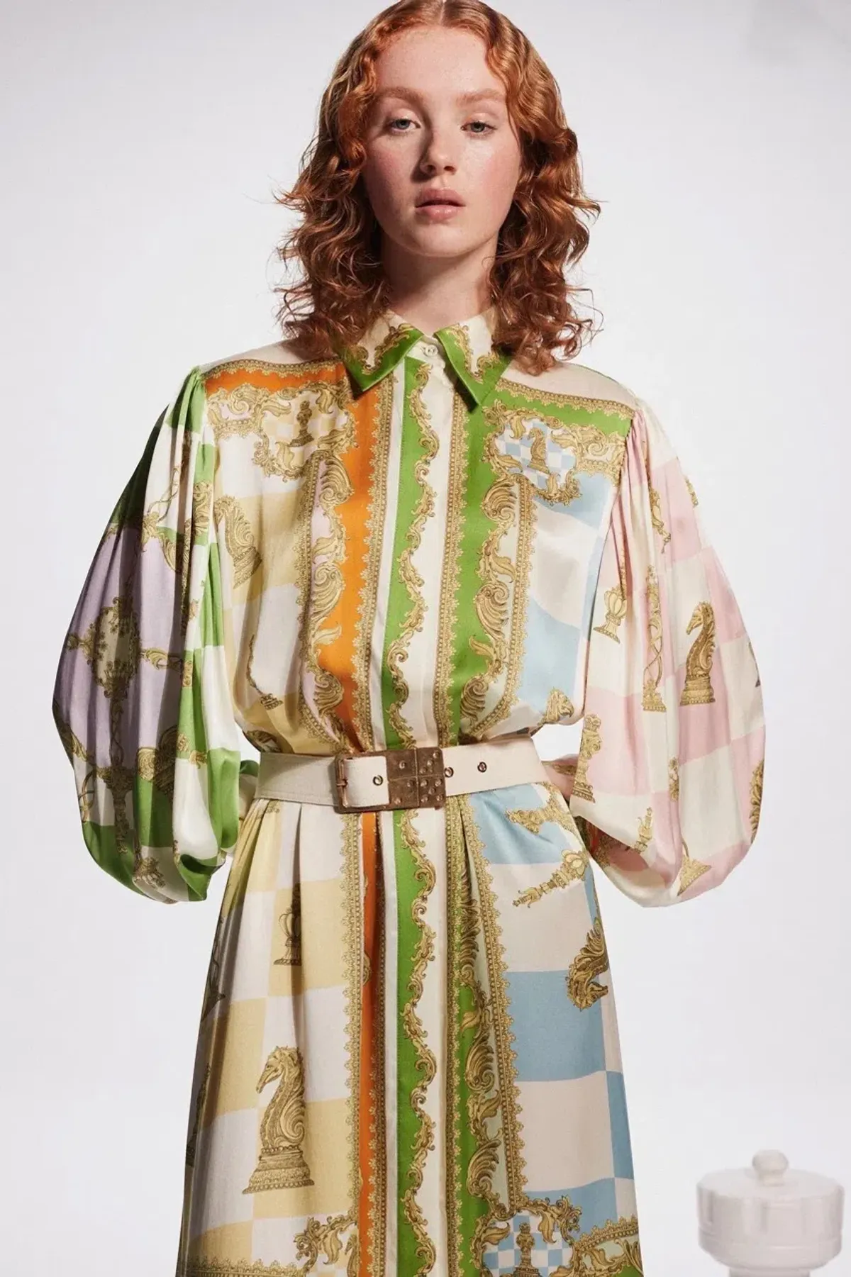 Alemais Checkmate Silk Shirtdress Multi Size AU 8 - Image 19