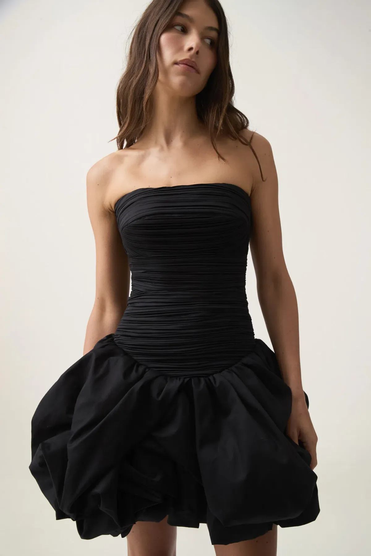 Aje Violette Bubble Hem Mini Dress in Black Size 12 - Image 2