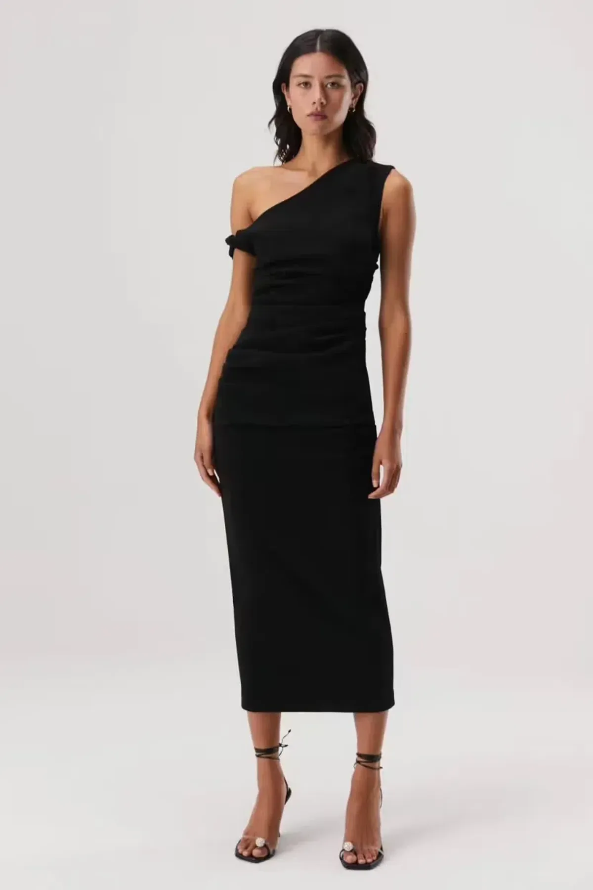 Misha Alaska Midi Dress Black Size 10 - Image 2