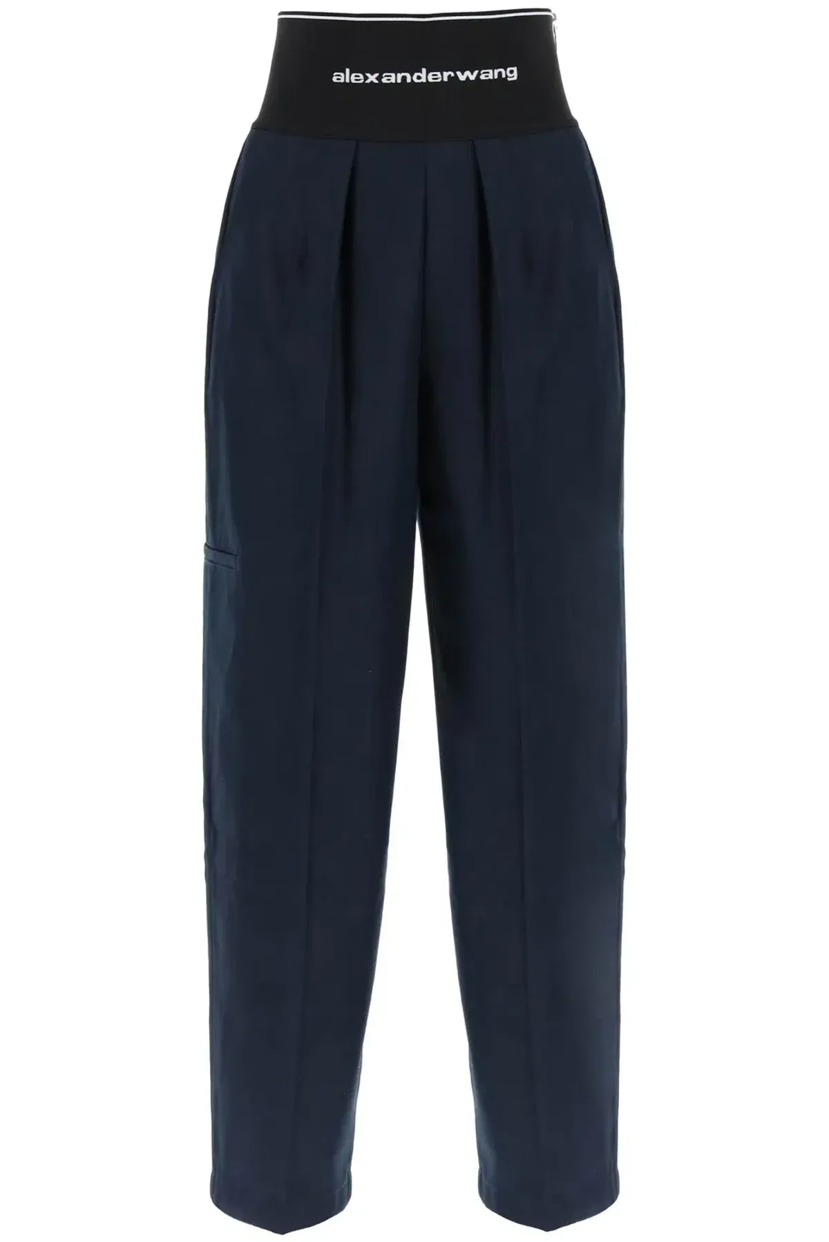 Alexander Wang Logo-Waistband Creased Trousers - Image 1
