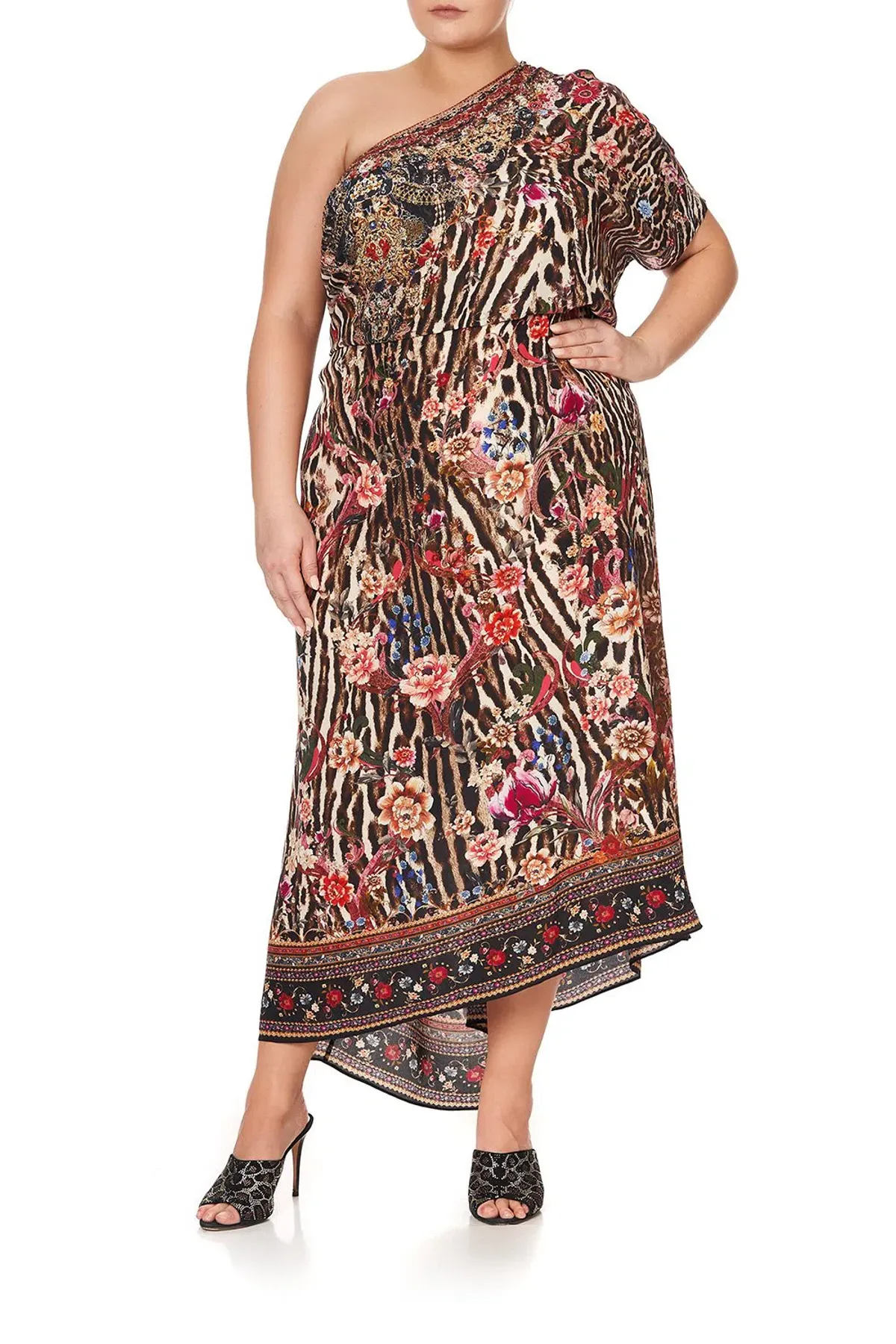 Camilla Liv A Little Silk Round Neck Kaftan Print One Size - Image 5