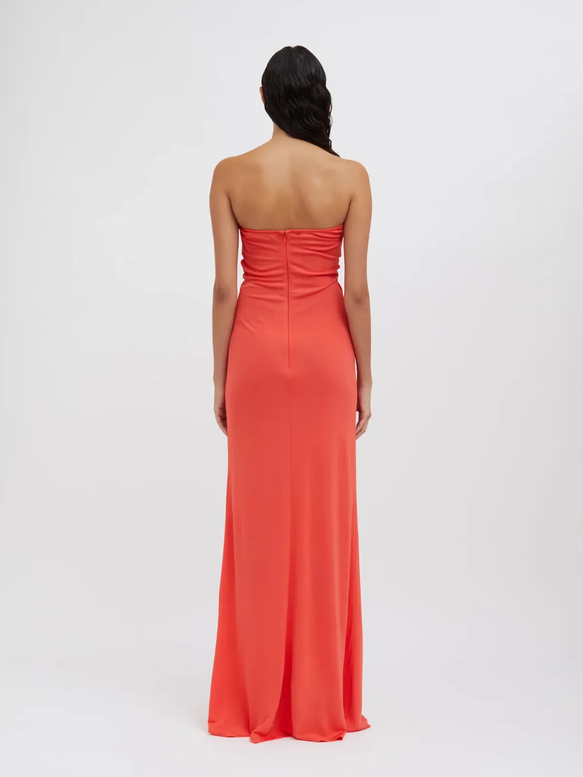 Christopher Esber Arced Palm Dress Grapefruit Size 10 - Image 3