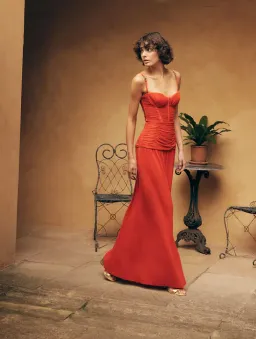 Manning Cartell Double Time Pleat Dress Red Size 10 for rent on The Volte - image 7