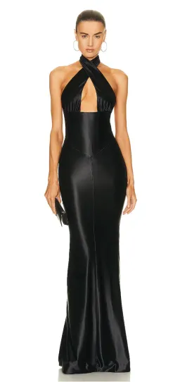 Retrofete Charity Black Dress for rent on The Volte - image 4