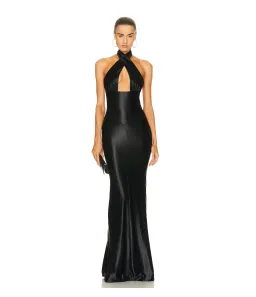 Retrofete Charity Black Dress for rent on The Volte - image 1