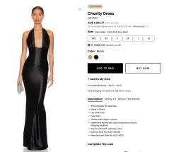 Retrofete Charity Black Dress for rent on The Volte - image 7