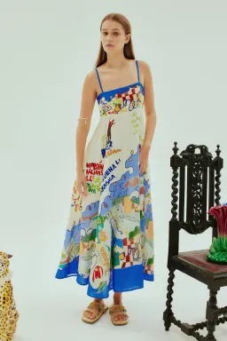 Alemais Nadia Sundress Multi Size 16 for rent on The Volte - image 1