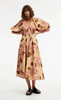Kinney Elle Puff Sleeve Maxi Dress Rosa Floral Size XXL / AU 16 for rent on The Volte - image 7