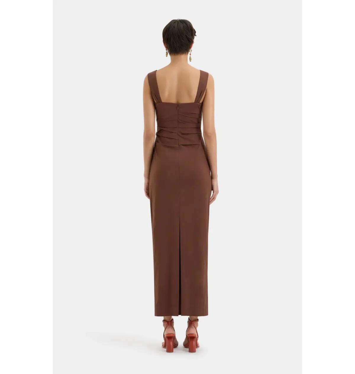 Sir the Label Dahlia Balconette Gown in Chocolate Size 1 / AU 8 - Image 2