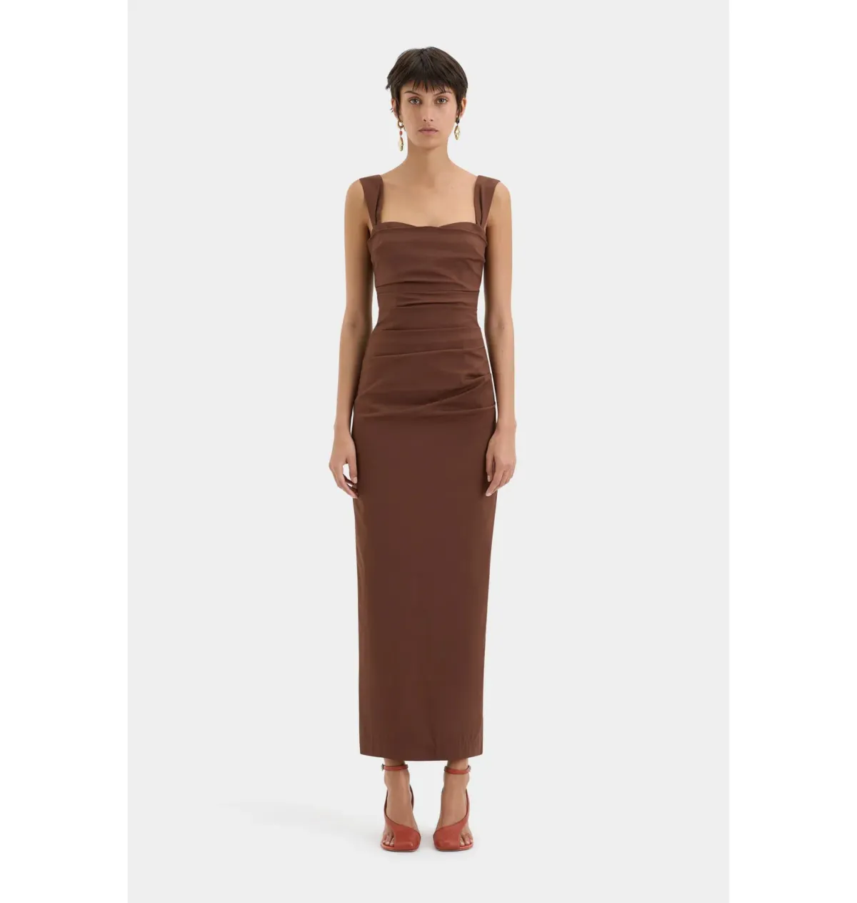 Sir the Label Dahlia Balconette Gown in Chocolate Size 2 / AU 10 - Image 1