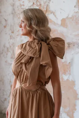 Aje Henriette Cutout Tie Strap Midi Dress Size AU 10  for rent on The Volte - image 3