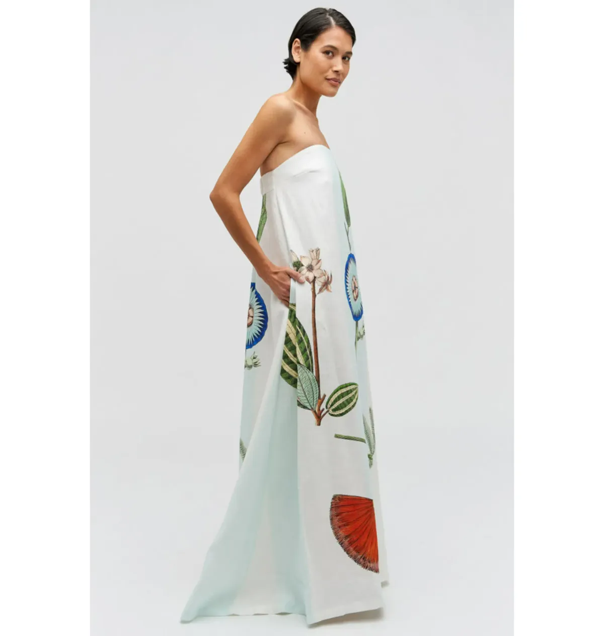 Oroton Grand Floral Gown Multi Size AU 10 - Image 3