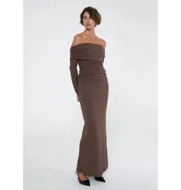 Benni Lorena Maxi Dress Ash Brown Size AU 6 for rent on The Volte - image 3