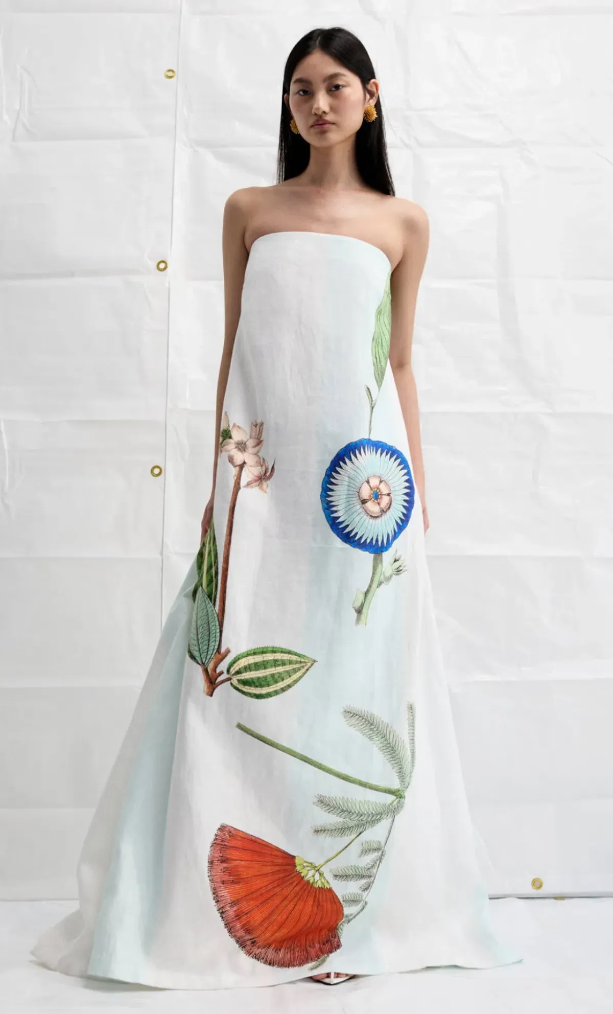 Oroton Grand Floral Gown Multi Size 12 - Image 3