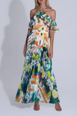 L'idee Paloma Gown in Positano Size 8 for rent on The Volte - image 3