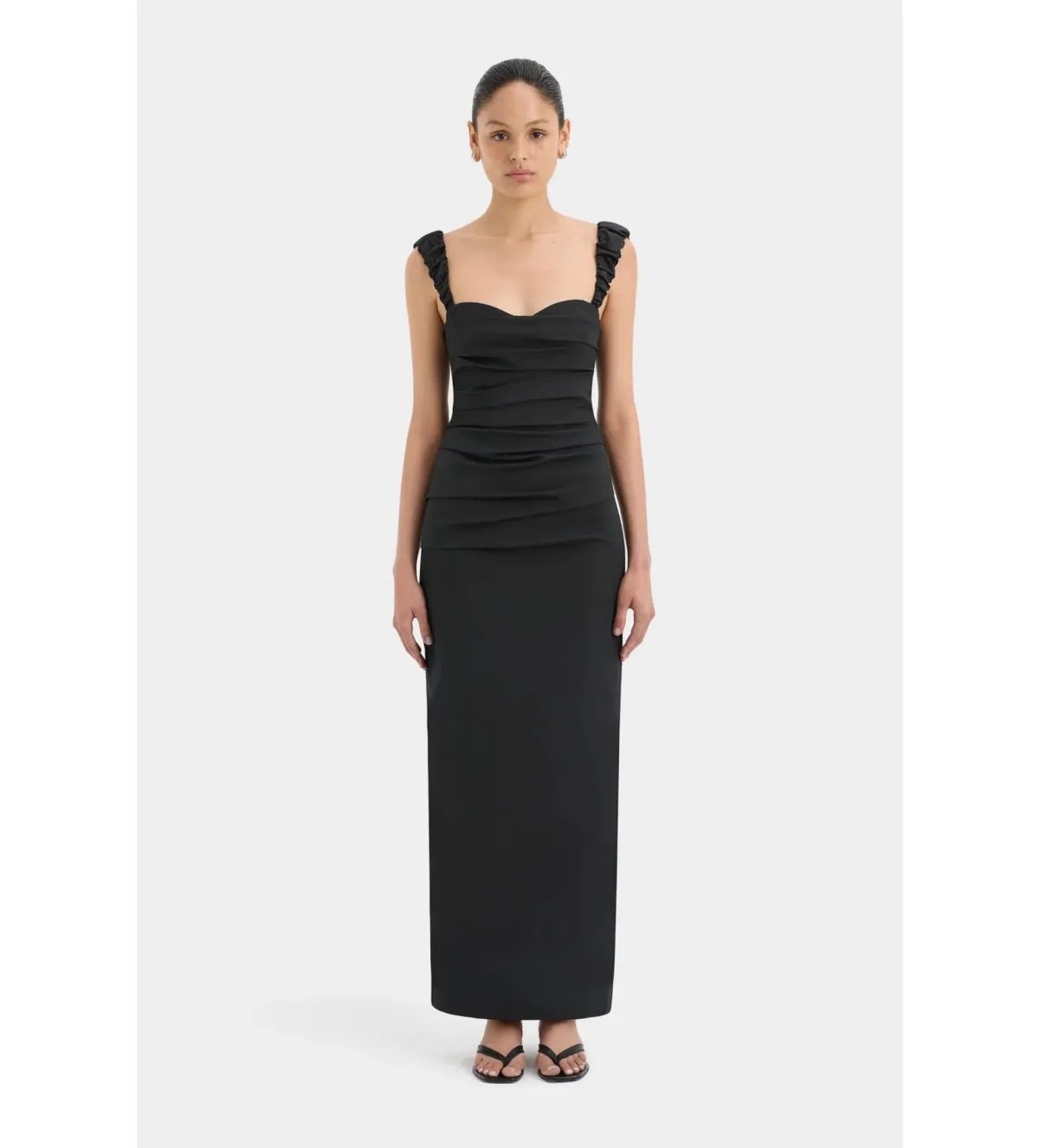 Sir the Label Azul Balconette Gown Black Size 12 - Image 1