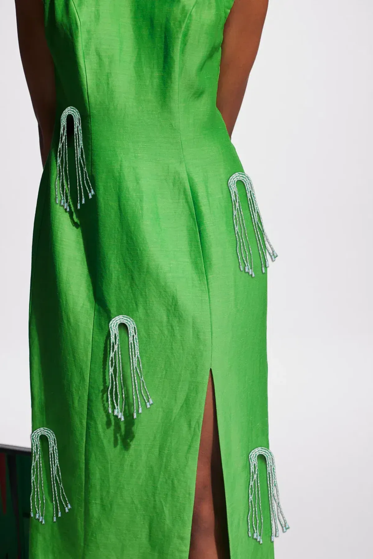 Alemais Dazzle Midi Dress Green Size AU 10 - Image 5