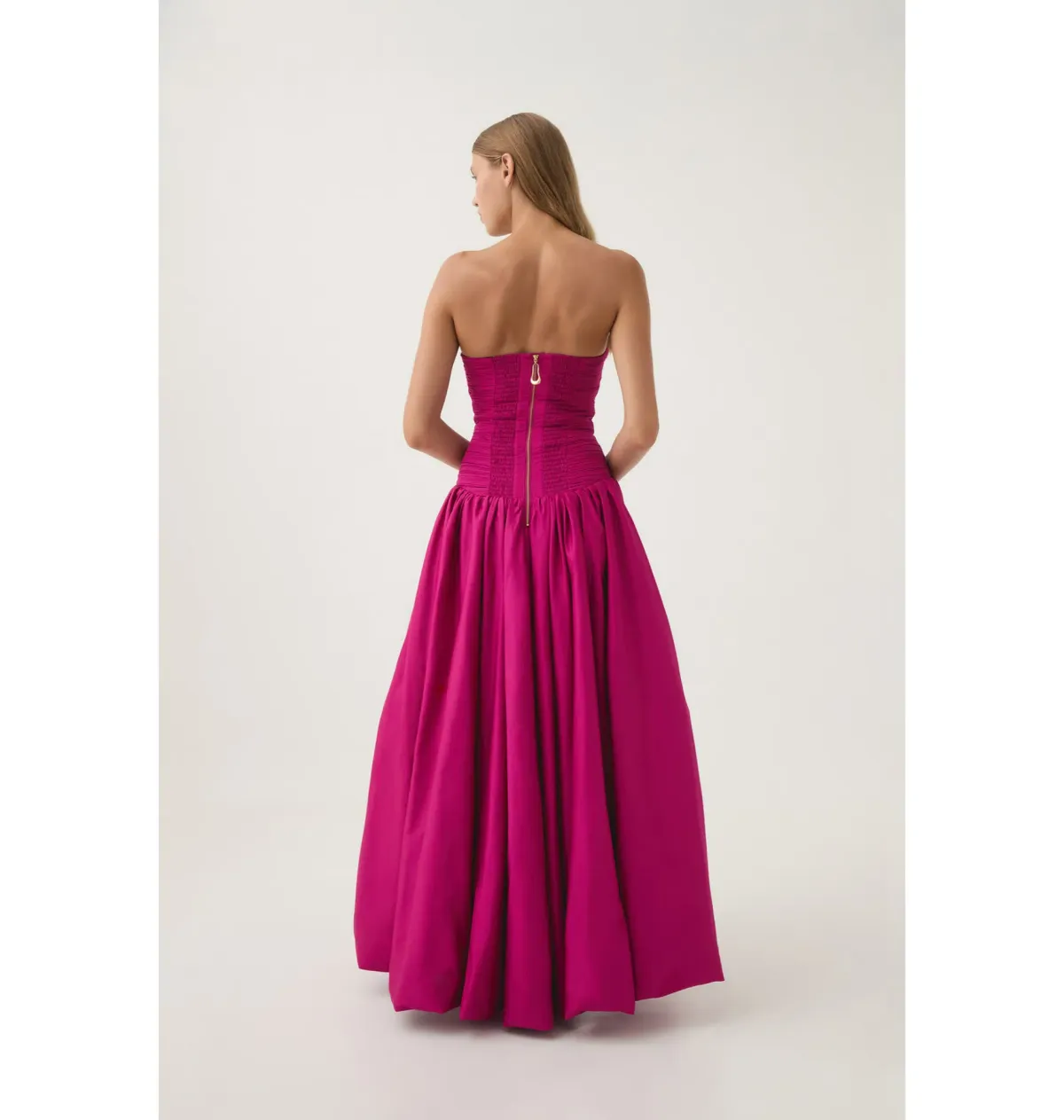 Aje Violette Bubble Hem Maxi Dress Deep Magenta Size L / AU 12 - Image 2