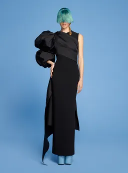Solace London The Moore Maxi Dress in Black Size AU 10 for rent on The Volte - image 1