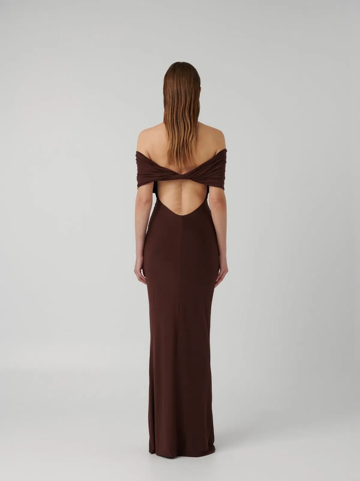 Effie Kats Viela Gown Cocoa Brown Size M / AU 10 - Image 3