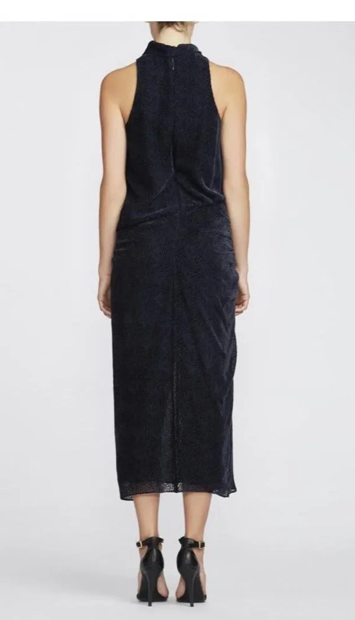 Camilla and Marc Saki Drape Sleeveless Dress Blue Size 6 - Image 2